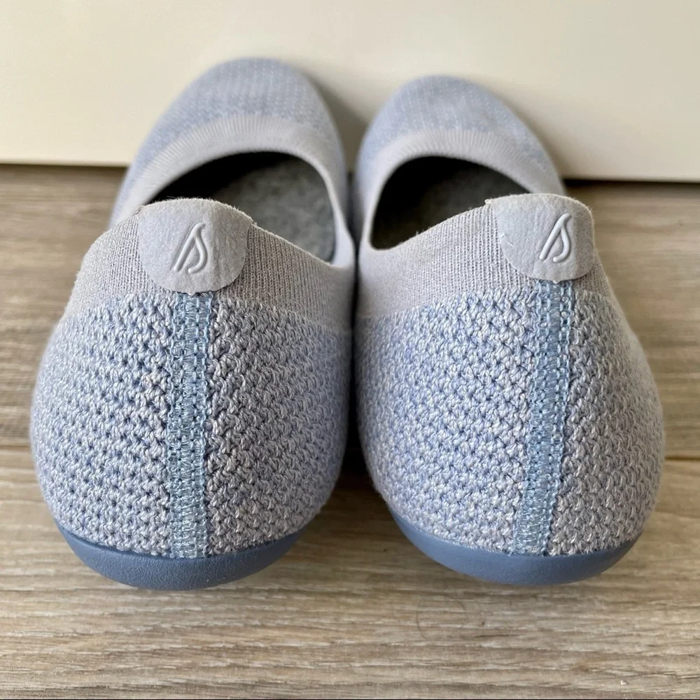 Allbirds Tree Breezers Ballet Flats Whitecap Blue Lightweight 7.5 NEW (no tags)